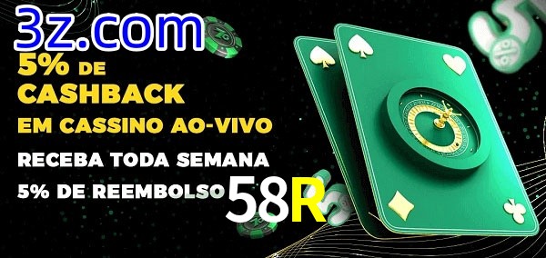 Promoções do cassino ao Vivo 58R